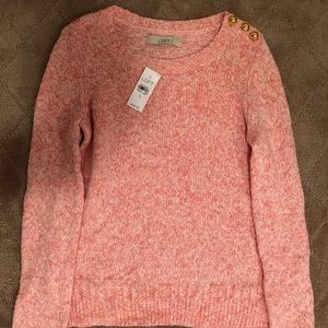 Loft Womens Pink Sweater NWT